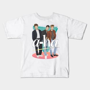 Vintage Style 80s A-Ha Design Kids T-Shirt